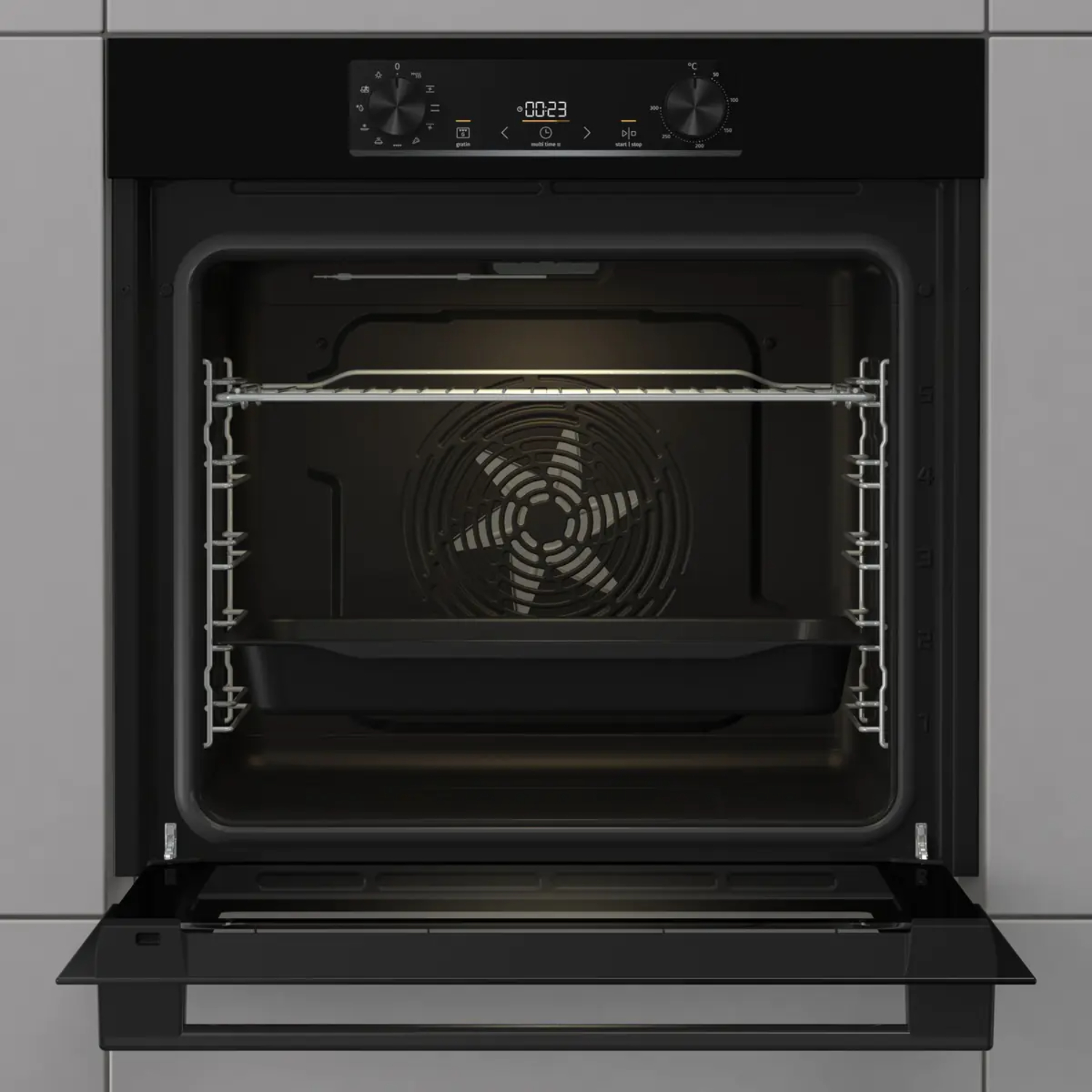 Духовой шкаф электрический Gorenje BO6735E02BKOT, черный