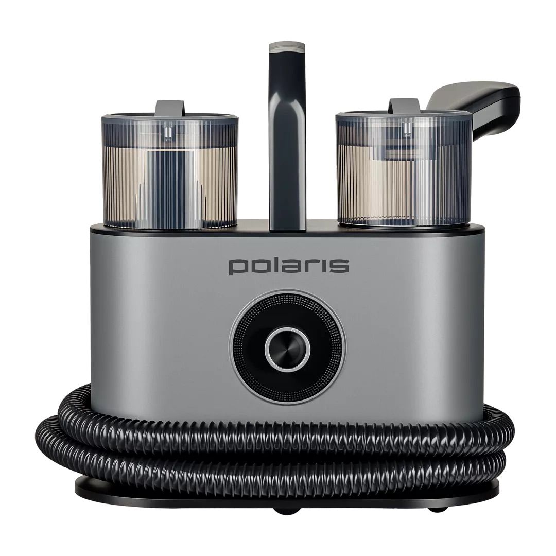 Пылесос моющий для мебели и ковров Polaris PCW 1445 Steam Clean Pro, графитовый