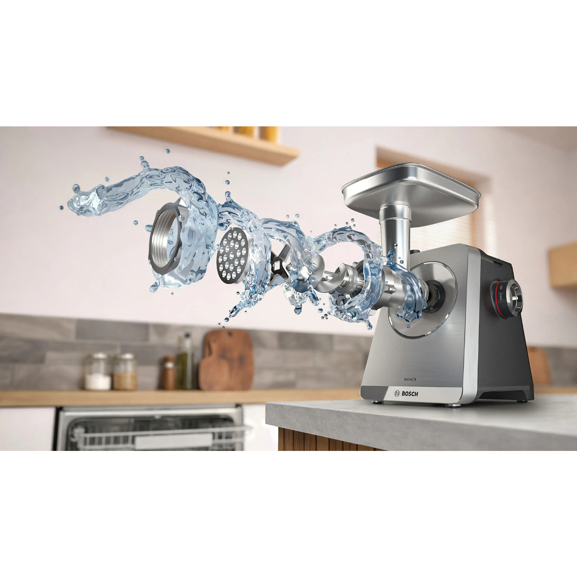 Мясорубка электрическая Bosch MFWS835M, черный
