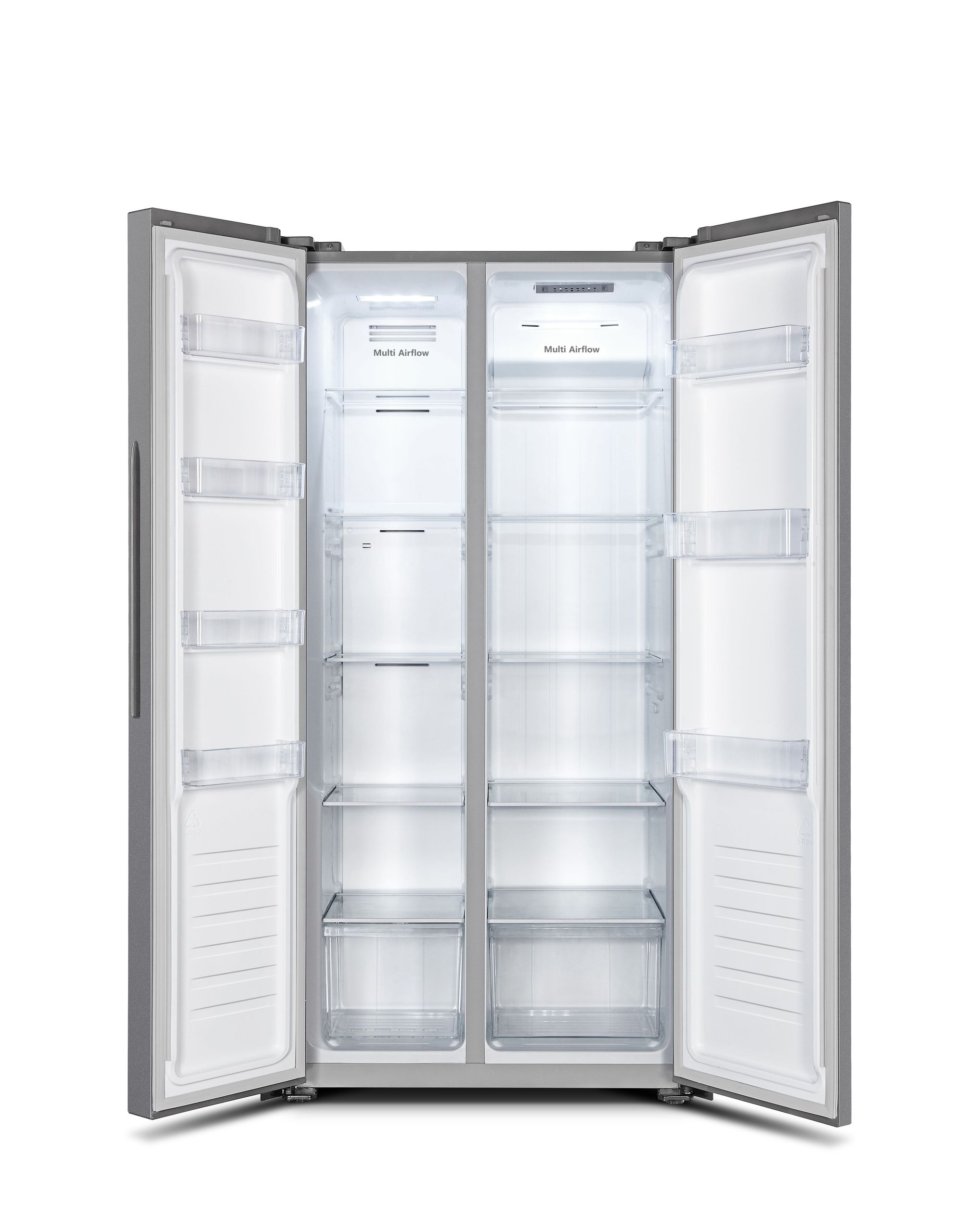Холодильник Side-by-Side Gorenje NRS81714SI, серый металлик