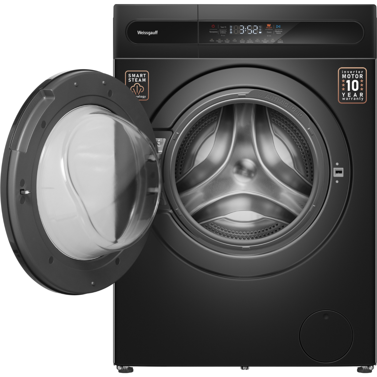 Стирально-сушильная машина Weissgauff WMD 46148 DC Inverter Steam Black