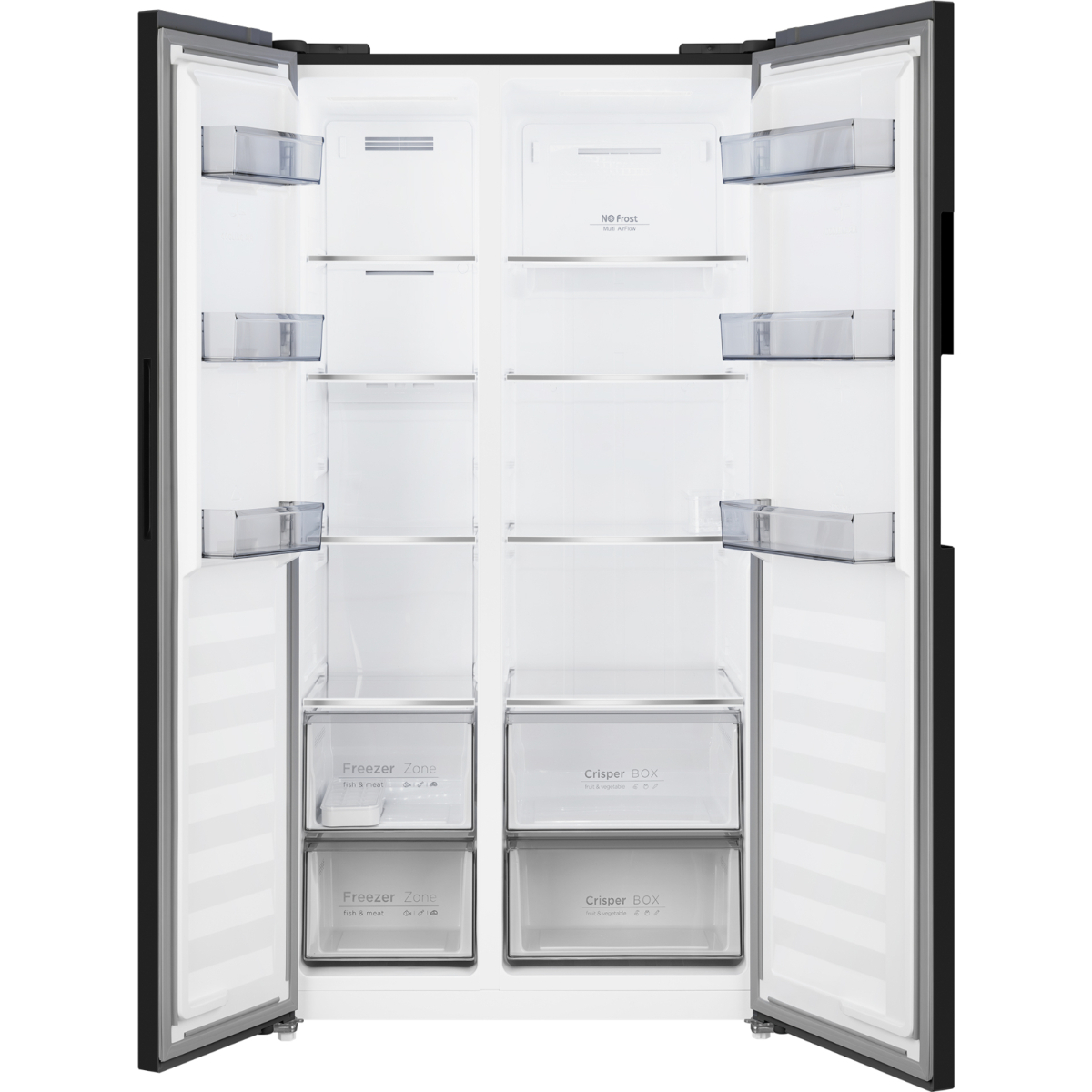 Холодильник Side-by-Side Weissgauff WSBS 550 Built-in NoFrost Inverter Black