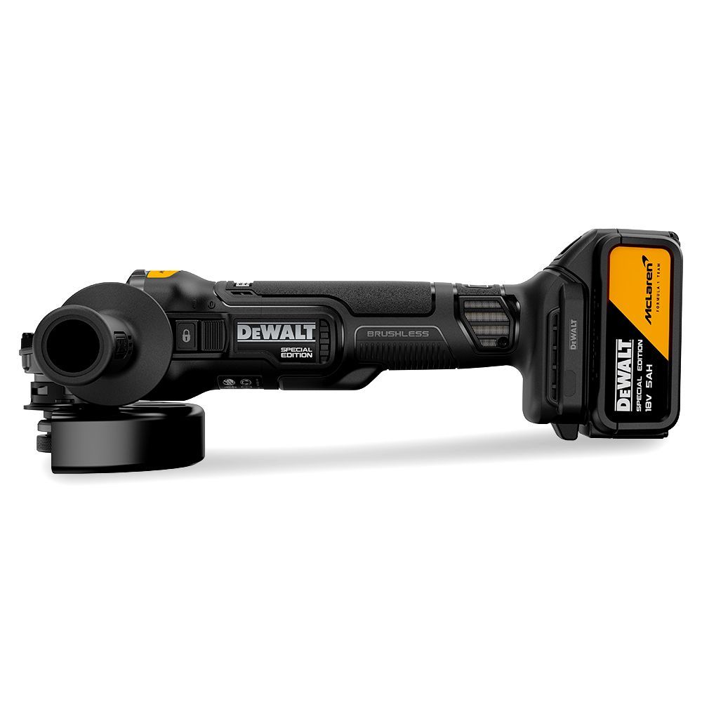 Угловая шлифмашина (болгарка) аккумуляторная DeWALT DCG45MP2T-QW (кейс,с 2 АКБ и ЗУ)