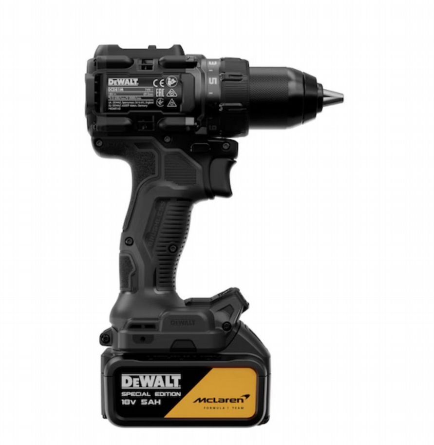 Дрель-шуруповерт аккумуляторная DeWALT McLaren Limited Edition DCD81MP2T-QW (кейс, с 2 АКБ и ЗУ)
