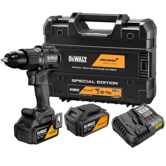 Дрель-шуруповерт аккумуляторная DeWALT McLaren Limited Edition DCD86MP2KT-QW (кейс, с 2 АКБ и ЗУ)