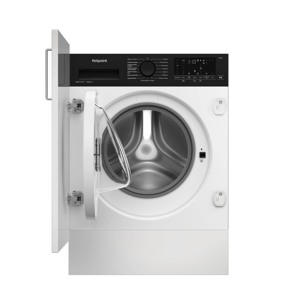 Стирально-сушильная машина встраиваемая Hotpoint WDBIH 8490 VWB, белый