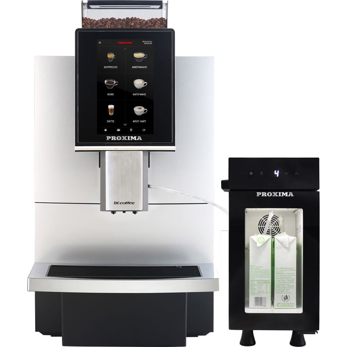 Кофемашина автоматическая Dr.Coffee Proxima F12 Plus, черный/серебристый