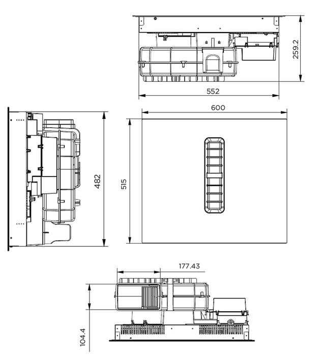 Варочная панель индукционная MAUNFELD MIHC604SF2BK
