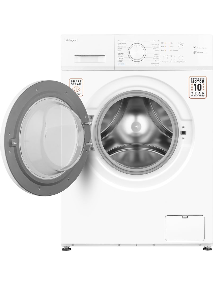 Стиральная машина Weissgauff WM 4506 Inverter Steam, белый