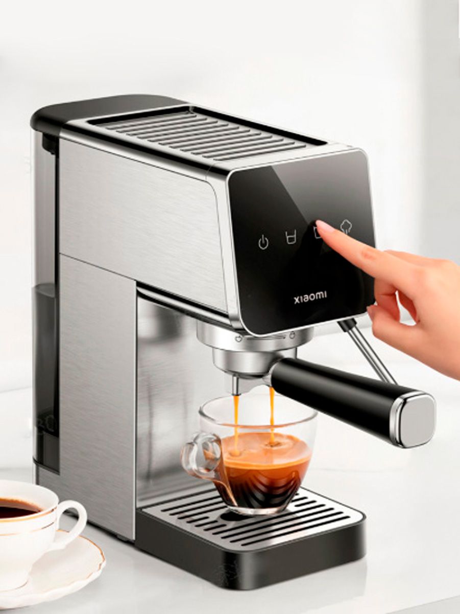 Кофеварка рожковая Xiaomi Semi-automatic Espresso Machine (BHR9798EU), серебристый