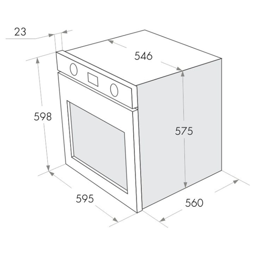 Духовой шкаф MAUNFELD MGOG 673W