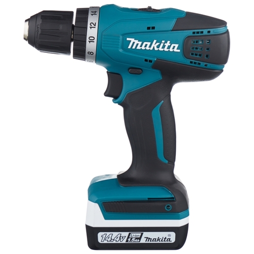 Дрель-шуруповерт аккумуляторная Makita DF347DWE Li-Ion 1.5 А·ч 14.4 В х2 кейс 30 Н·м