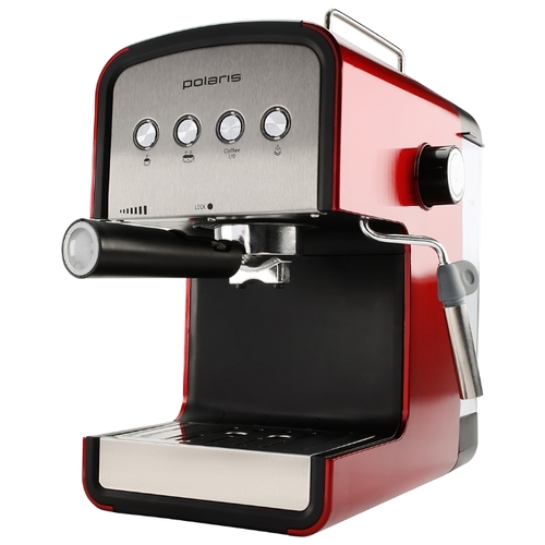 Кофеварка рожковая Polaris PCM 1516E Adore Crema, красный