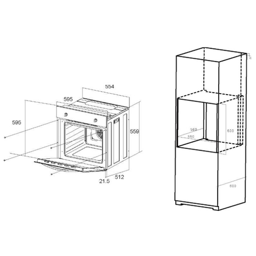 Духовой шкаф MAUNFELD EOEM 589W