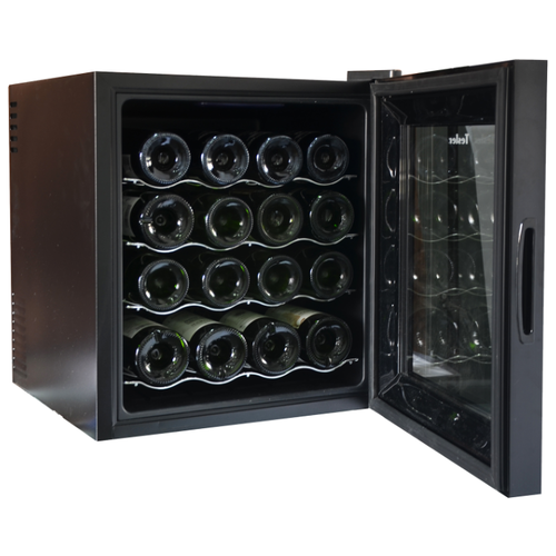 Винный шкаф Tesler WCV-160, черный/зеркальная дверь