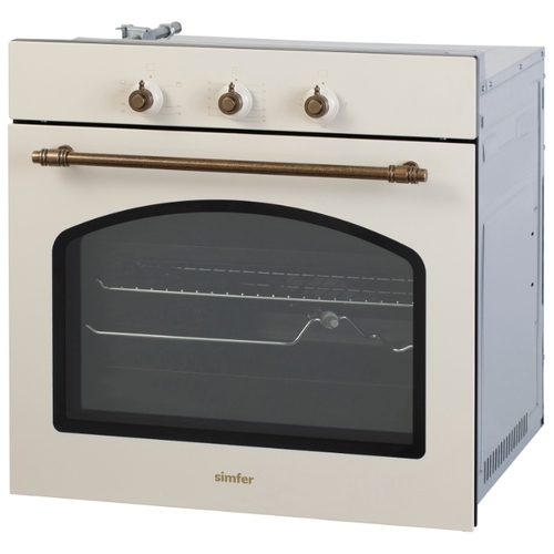 Духовой шкаф газовый Simfer B6GO12017, бежевый