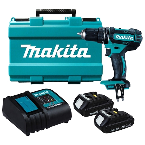 Дрель-шуруповерт аккумуляторная Makita DHP482SYE (кейс, с 2 АКБ и ЗУ)
